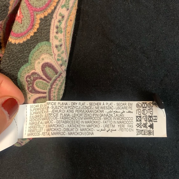 Zara Long Print Boho Button-Up Multicoloured Dress - Picture 11 of 14